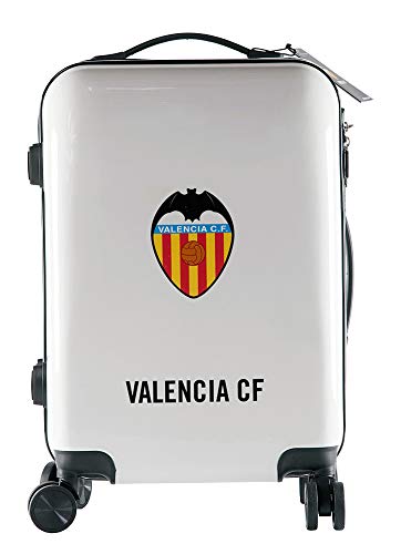 Valencia Club de Fútbol Maleta Equipaje de Mano - Producto Oficial del Equipo, Rígida y con Sistema de Cierre de Seguridad TSA