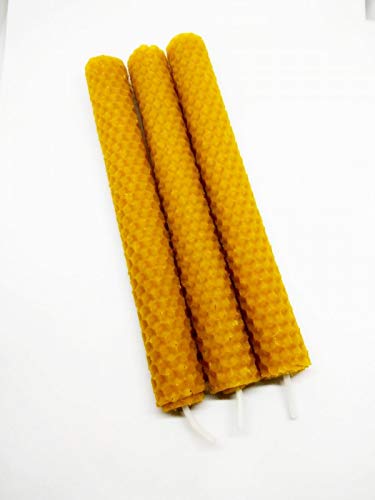 Valmoni Sport 6 Velas Cera de Abeja Olor Miel 100% Natural 2cm x 10cm Textura Panal Bujía Vela Valmoni Sport 6 Velas Cera de Abeja Olor Miel 100% Natural 2cm x 10cm Textura Panal Bujía Vela