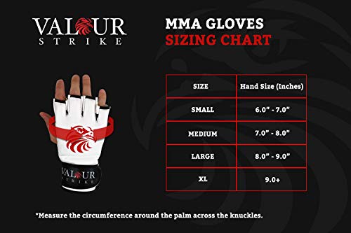 Valour Strike Pro MMA Guantes Sparring Negro Grappling Muay Thai Mitts Combat Combat Combat Combat Artes Marciales Mitten Jaula Kickboxing Guante (Medio)