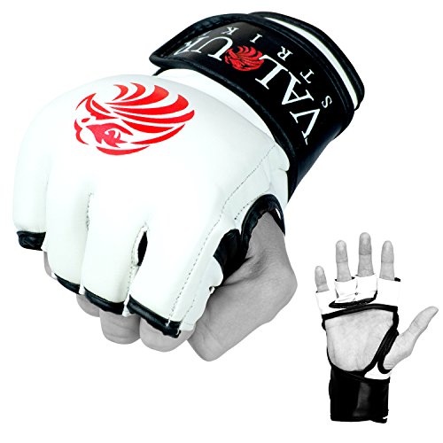 Valour Strike Pro MMA Guantes Sparring Negro Grappling Muay Thai Mitts Combat Combat Combat Combat Artes Marciales Mitten Jaula Kickboxing Guante (Medio)