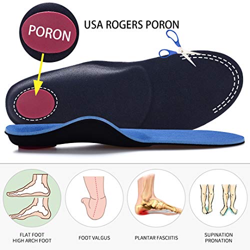 Valsole Plantillas Ortopédicas soportes de arco y talones la absorción de choque- para el dolor de talón, pie plano, Fascitis Plantar, dolor de rodilla y espalda (35-36 EU (230mm), V107B-Azul) Valsole Plantillas Ortopédicas soportes de arco y talones la absorción de choque- para el dolor de talón, pie plano, Fascitis Plantar, dolor de rodilla y espalda (35-36 EU (230mm), V107B-Azul)
