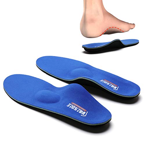 Valsole Plantillas Ortopédicas soportes de arco y talones la absorción de choque- para el dolor de talón, pie plano, Fascitis Plantar, dolor de rodilla y espalda (35-36 EU (230mm), V107B-Azul) Valsole Plantillas Ortopédicas soportes de arco y talones la absorción de choque- para el dolor de talón, pie plano, Fascitis Plantar, dolor de rodilla y espalda (35-36 EU (230mm), V107B-Azul)