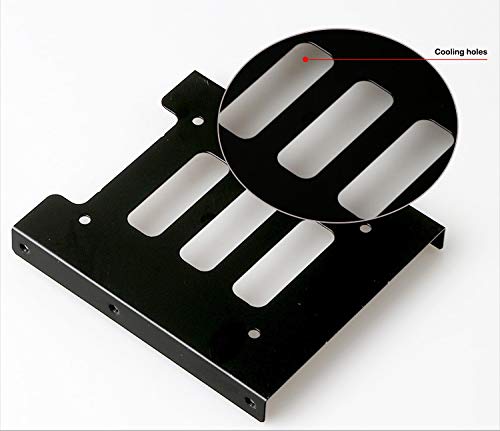 Valuegist Kit de montaje interno SSD/HDD de 2.5 "a 3.5", adaptador de soporte de metal con cable SATA 3.0 Valuegist Kit de montaje interno SSD/HDD de 2.5 "a 3.5", adaptador de soporte de metal con cable SATA 3.0