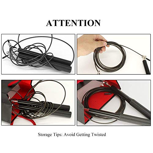 ValueHall Cuerda para Saltar con Empuñaduras de Aluminio Cuerda de Salto y Longitud Ajustable Jump Skipping Rope para Crossfit, Boxeo y Entrenamiento Cruzado V7042-1 (Plata) ValueHall Cuerda para Saltar con Empuñaduras de Aluminio Cuerda de Salto y Longitud Ajustable Jump Skipping Rope para Crossfit, Boxeo y Entrenamiento Cruzado V7042-1 (Plata)