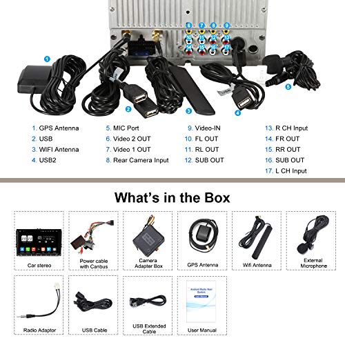 Vanku Android 10 Radio 9 Pulgadas Compatible para VW 2 DIN Autoradio con GPS Navegador soporta Bluetooth, Control Volante, USB, WiFi, 4G, Micro SD, Mirror-Link Vanku Android 10 Radio 9 Pulgadas Compatible para VW 2 DIN Autoradio con GPS Navegador soporta Bluetooth, Control Volante, USB, WiFi, 4G, Micro SD, Mirror-Link