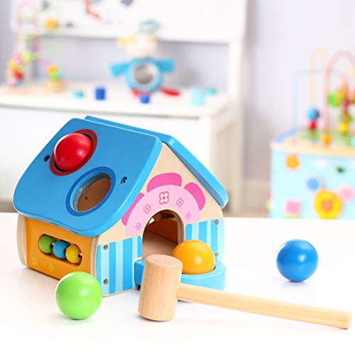 Vanplay Juguetes de Martillo de Madera, 4 en 1 Juego de Banco con Bolas para Bebés, Juegos de Casa para Niños 1 2 3 Años Vanplay Juguetes de Martillo de Madera, 4 en 1 Juego de Banco con Bolas para Bebés, Juegos de Casa para Niños 1 2 3 Años