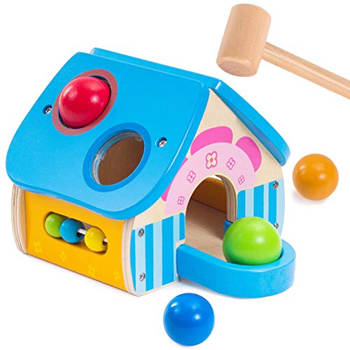 Vanplay Juguetes de Martillo de Madera, 4 en 1 Juego de Banco con Bolas para Bebés, Juegos de Casa para Niños 1 2 3 Años Vanplay Juguetes de Martillo de Madera, 4 en 1 Juego de Banco con Bolas para Bebés, Juegos de Casa para Niños 1 2 3 Años