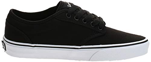 Vans Atwood, Sneaker Hombre, Negro (Black/White Canvas 187), 44.5 EU Vans Atwood, Sneaker Hombre, Negro (Black/White Canvas 187), 44.5 EU