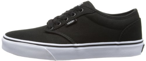 Vans Atwood, Sneaker Hombre, Negro (Black/White Canvas 187), 44.5 EU