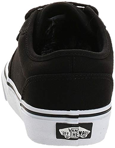 Vans Atwood, Sneaker Hombre, Negro (Black/White Canvas 187), 44.5 EU