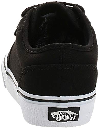 Vans Atwood, Sneaker Hombre, Negro (Black/White Canvas 187), 44.5 EU Vans Atwood, Sneaker Hombre, Negro (Black/White Canvas 187), 44.5 EU