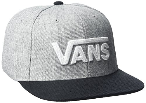 Vans Herren Drop V Ii Snapback Baseball Cap, Grau (Heather Grey Black), One size Vans Herren Drop V Ii Snapback Baseball Cap, Grau (Heather Grey Black), One size