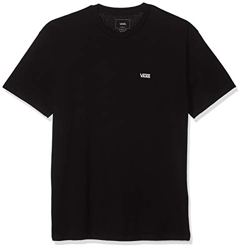 Vans Herren Left Chest Logo Tee T-Shirt, Schwarz (Black White Grey Melange), Large