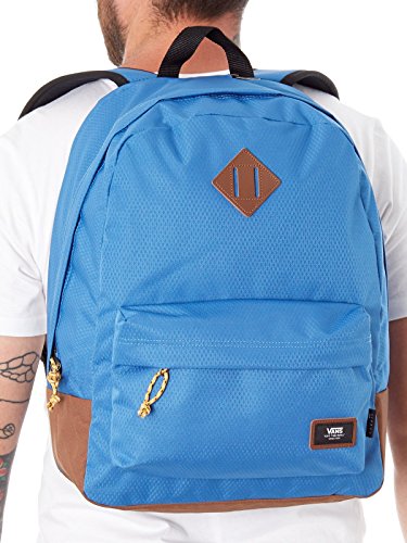 Vans Old SKOOL Plus Backpack Mochila Tipo Casual, 44 cm, 23 Liters, Azul (Delft/Toffee)