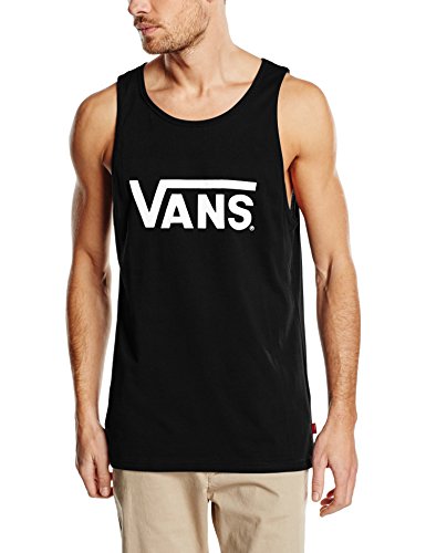 Vans VANS CLASSIC TANK - Camiseta de tirantes para hombre, multicolor (black/white), talla Medium Vans VANS CLASSIC TANK - Camiseta de tirantes para hombre, multicolor (black/white), talla Medium