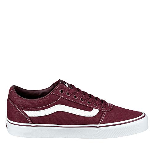 Vans Ward Canvas, Zapatillas para Hombre Rojo (Canvas/Port Royale/White 8J7) 43 EU