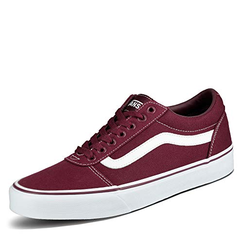 Vans Ward Canvas, Zapatillas para Hombre Rojo (Canvas/Port Royale/White 8J7) 43 EU