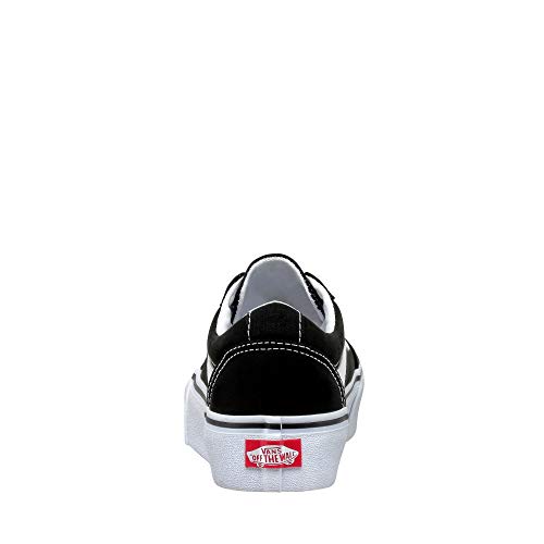 Vans Ward Platform Canvas Zapatillas Mujer, Negro (Canvas) Black/White 187), 39 EU (6 UK)