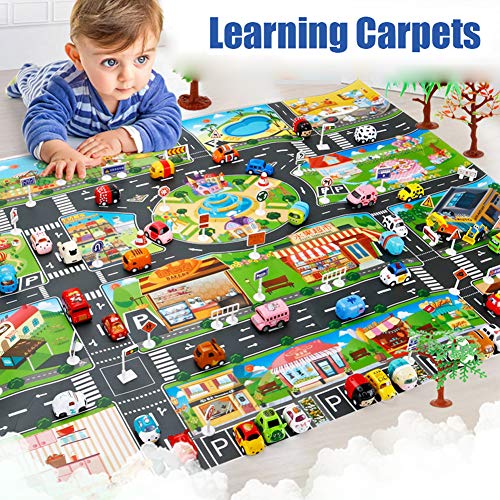 Vantiyaus Alfombra de plástico para juguetes, alfombrilla de salpicaduras, lavable para suelo o mesa, alfombra de PVC para niños, ideal para jugar con coches y juguetes. Vantiyaus Alfombra de plástico para juguetes, alfombrilla de salpicaduras, lavable para suelo o mesa, alfombra de PVC para niños, ideal para jugar con coches y juguetes.