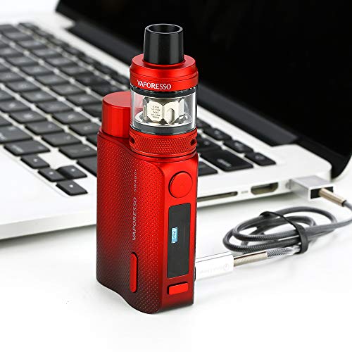 Vaporesso Swag 2 Starter Kit (Black) 80W TC/VW/Pluse Mode, tanque de 2 ml NRG PE, alimentado por una sola batería 18650 (no incluida), sin nicotina