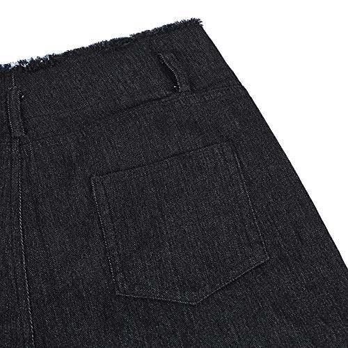 Vaqueros Retro para Mujer Cinturón Alto Estiramiento De Mezclilla Flaco Pantalones De Lápiz con Borlas para Mujer Pantalones Delgados Pantalones Casuales con CR