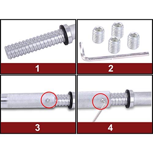 Varilla de conexión sin mancuernas para barra de levantamiento de pesas, accesorio para entrenamiento de fitness en casa Varilla de conexión sin mancuernas para barra de levantamiento de pesas, accesorio para entrenamiento de fitness en casa