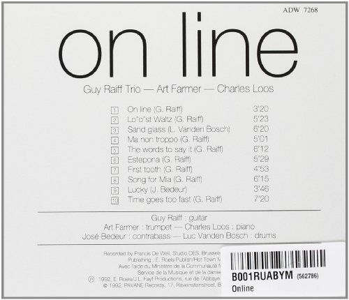 Various Jazz : On line. Farmer/Guy Raiff Trio.
