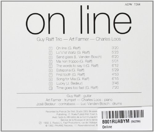 Various Jazz : On line. Farmer/Guy Raiff Trio. Various Jazz : On line. Farmer/Guy Raiff Trio.