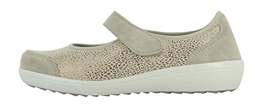 VAROMED Sevilla 77701 Mujer señora Merceditas,Mary-Jane,Zapatos Bajos,Planos,Zapatos de Salud,cómodo,Kiesel,4 UK VAROMED Sevilla 77701 Mujer señora Merceditas,Mary-Jane,Zapatos Bajos,Planos,Zapatos de Salud,cómodo,Kiesel,4 UK