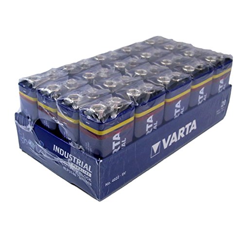 Varta 4022 - Pila alcalina de 9v, pack de 20 unidades Varta 4022 - Pila alcalina de 9v, pack de 20 unidades