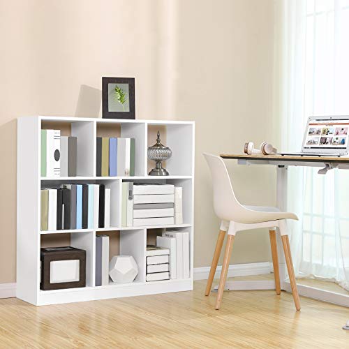 VASAGLE Librería de Madera con Cubos y estantes Abiertos, Estantería para Libros Independiente, para Sala de Estar, Dormitorio, Habitación de niños y Oficina Blanco LBC52WT VASAGLE Librería de Madera con Cubos y estantes Abiertos, Estantería para Libros Independiente, para Sala de Estar, Dormitorio, Habitación de niños y Oficina Blanco LBC52WT