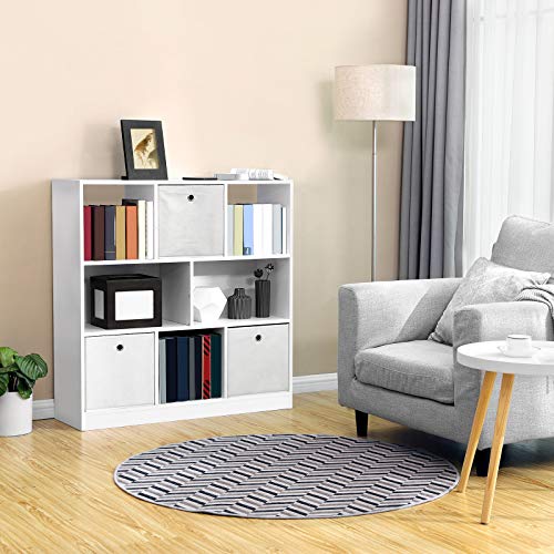 VASAGLE Librería de Madera con Cubos y estantes Abiertos, Estantería para Libros Independiente, para Sala de Estar, Dormitorio, Habitación de niños y Oficina Blanco LBC52WT VASAGLE Librería de Madera con Cubos y estantes Abiertos, Estantería para Libros Independiente, para Sala de Estar, Dormitorio, Habitación de niños y Oficina Blanco LBC52WT