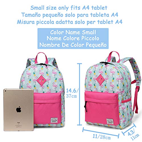 VASCHY Mochila Escolar para Niños, Mochila Infantil Mochila de Flamencos para Niñas Mochila Preescolar Bonita con Bolsillos Laterales VASCHY Mochila Escolar para Niños, Mochila Infantil Mochila de Flamencos para Niñas Mochila Preescolar Bonita con Bolsillos Laterales