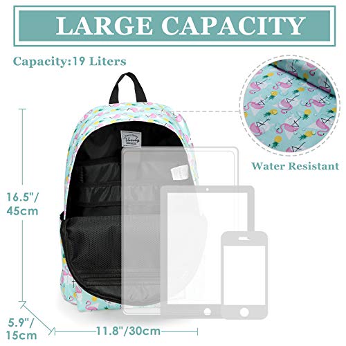VASCHY Mochila Mujer, Mochila Niña Casual Mochilas Escolares Juveniles Mochila para Portatil 14 Pulgadas Mochila Universidad Impermeable Mochila Instituto para Chicas Flamencos VASCHY Mochila Mujer, Mochila Niña Casual Mochilas Escolares Juveniles Mochila para Portatil 14 Pulgadas Mochila Universidad Impermeable Mochila Instituto para Chicas Flamencos