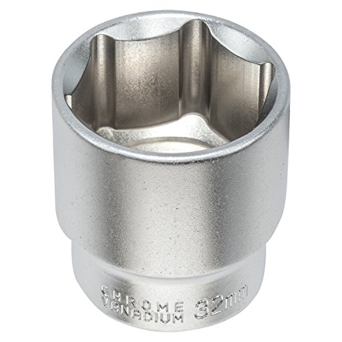 Vaso de 36 mm para llave de carraca de 1/2" de Acero al cromo vanadio | Vaso hexagonal con adaptador de 12,5 mm (1/2") de WIESEMANN 1893 | 80805