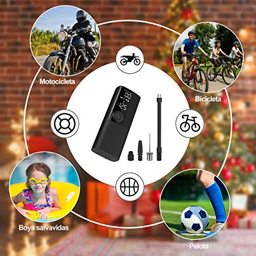 Vastar Compresor de Aire Portátil Inteligente - Bomba Neumáticos con Función de Desinflado, Almacenamiento de Tráquea, Pantalla Digital, Luz LED, 5 Modos Batería de Litio, 120PSI, 2000mAh, 20 l/min Vastar Compresor de Aire Portátil Inteligente - Bomba Neumáticos con Función de Desinflado, Almacenamiento de Tráquea, Pantalla Digital, Luz LED, 5 Modos Batería de Litio, 120PSI, 2000mAh, 20 l/min