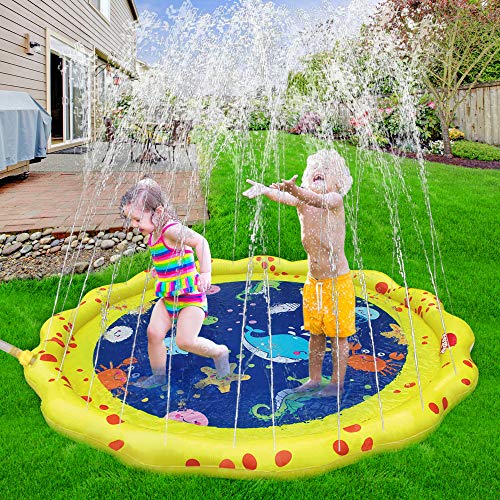 VATOS Colchoneta de Juego Rocíe y Salpique la Estera del Juego de Agua Salpicadura de Aspersión para la Fiesta 59 " Juguetes de Agua Juguetes de Verano Divertidos para Pequeños 2 3 4 5 Niños y Niñas VATOS Colchoneta de Juego Rocíe y Salpique la Estera del Juego de Agua Salpicadura de Aspersión para la Fiesta 59 " Juguetes de Agua Juguetes de Verano Divertidos para Pequeños 2 3 4 5 Niños y Niñas
