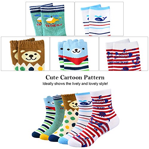 VBIGER 5 pares Niños Calcetines de Invierno Algodón Caliente Antideslizantes Calcetines 1-3 Años VBIGER 5 pares Niños Calcetines de Invierno Algodón Caliente Antideslizantes Calcetines 1-3 Años