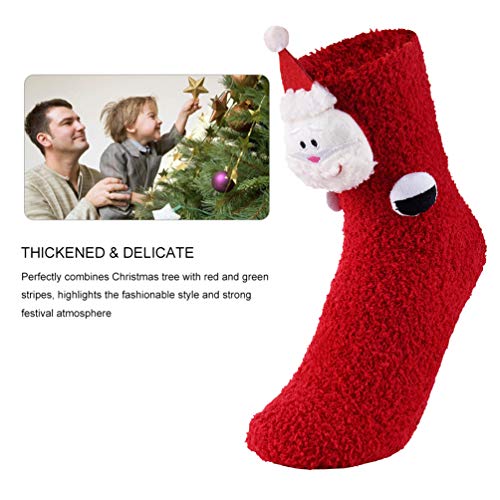 VBIGER Calcetines de Navidad para Hombres y Mujeres Invierno Calcetines de Piso Vellón de Coral Abrigados VBIGER Calcetines de Navidad para Hombres y Mujeres Invierno Calcetines de Piso Vellón de Coral Abrigados