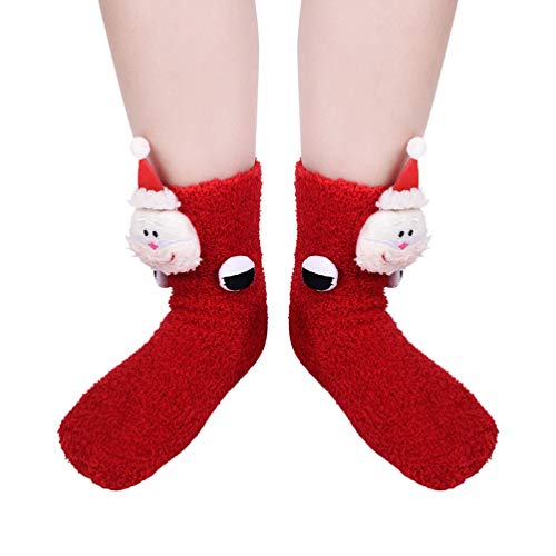 VBIGER Calcetines de Navidad para Hombres y Mujeres Invierno Calcetines de Piso Vellón de Coral Abrigados VBIGER Calcetines de Navidad para Hombres y Mujeres Invierno Calcetines de Piso Vellón de Coral Abrigados