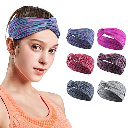 VBIGER Cinta elástica para el cabello deportivo para trotar, yoga, gimnasio, fitness y entrenamiento para mujer Talla única Style1 (22x24cm, hecha de algodón y Spandax) VBIGER Cinta elástica para el cabello deportivo para trotar, yoga, gimnasio, fitness y entrenamiento para mujer Talla única Style1 (22x24cm, hecha de algodón y Spandax)