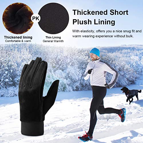 VBIGER Guantes de Invierno Caliente, Guantes de Pantalla Táctil Antideslizante para Esquí Nieve Ciclismo Deporte al Aire Libre (Negro, S) VBIGER Guantes de Invierno Caliente, Guantes de Pantalla Táctil Antideslizante para Esquí Nieve Ciclismo Deporte al Aire Libre (Negro, S)