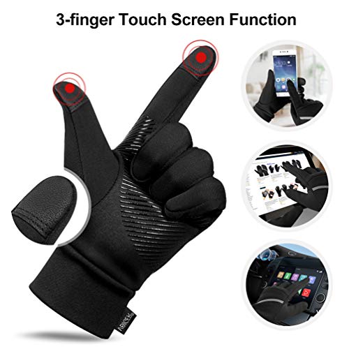 VBIGER Guantes Invierno Hombre Mujeres Cálido Espesar a Prueba de Viento Anti-Deslizantes Táctiles Antideslizantes con Pantalla Táctil de Correr Ciclismo Moto Deportivos Trabajo VBIGER Guantes Invierno Hombre Mujeres Cálido Espesar a Prueba de Viento Anti-Deslizantes Táctiles Antideslizantes con Pantalla Táctil de Correr Ciclismo Moto Deportivos Trabajo