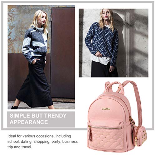 Vbiger Mochilas Mujer de Cuero Mochila de Moda Ocio 2 en 1 para Ocio Viaje Vbiger Mochilas Mujer de Cuero Mochila de Moda Ocio 2 en 1 para Ocio Viaje