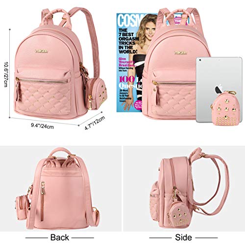 Vbiger Mochilas Mujer de Cuero Mochila de Moda Ocio 2 en 1 para Ocio Viaje Vbiger Mochilas Mujer de Cuero Mochila de Moda Ocio 2 en 1 para Ocio Viaje