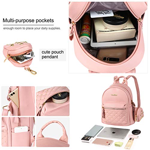 Vbiger Mochilas Mujer de Cuero Mochila de Moda Ocio 2 en 1 para Ocio Viaje Vbiger Mochilas Mujer de Cuero Mochila de Moda Ocio 2 en 1 para Ocio Viaje