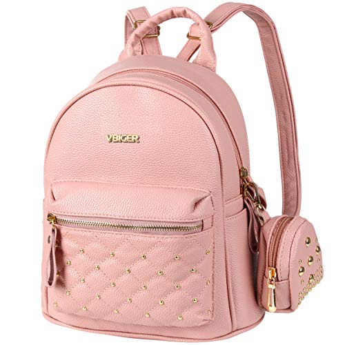 Vbiger Mochilas Mujer de Cuero Mochila de Moda Ocio 2 en 1 para Ocio Viaje