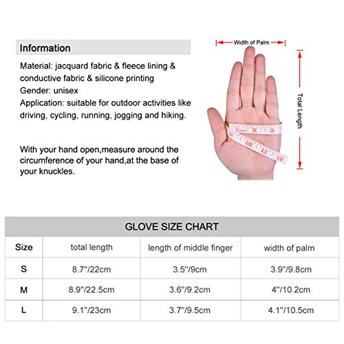 VBIGER Pantalla Táctil Antideslizante de la Silicona Deportes Guantes Calientes al Aire Libre del Otoño e Invierno,Unisex VBIGER Pantalla Táctil Antideslizante de la Silicona Deportes Guantes Calientes al Aire Libre del Otoño e Invierno,Unisex