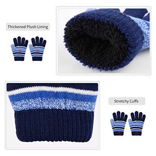 VBIGER Sombreros de Caliente Punto para Niños y Niñas con Forro de Felpa Corta, Set de Bufanda, Gorro y Guantes, 3 Piezas, 3-6 Años VBIGER Sombreros de Caliente Punto para Niños y Niñas con Forro de Felpa Corta, Set de Bufanda, Gorro y Guantes, 3 Piezas, 3-6 Años