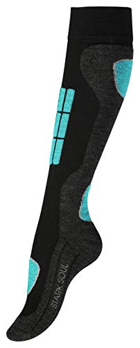 VCA 2 pares Calcetines para deportes de invierno con acolchado especial para mujer